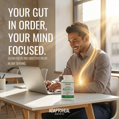 ADAPTOHEAL Intestiplus Adaptogen Gut Support Turmeric (180 Caps)