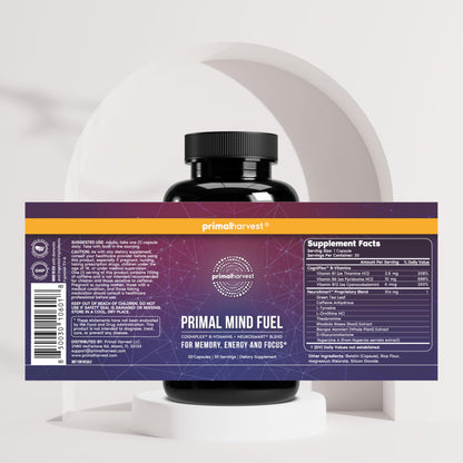 Primal Harvest Mind Fuel - Daily Supplement, Gluten & Dairy Free