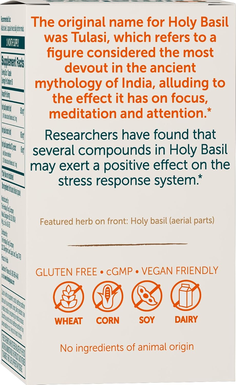 Himalaya Holy Basil Supplement, Reduce Cortisol, 720mg, 60 Capsules