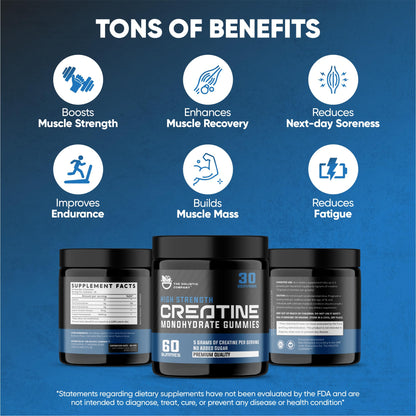 THE HOLISTIC COMPANY High Strength Creatine Monohydrate Gummies - 5Grams