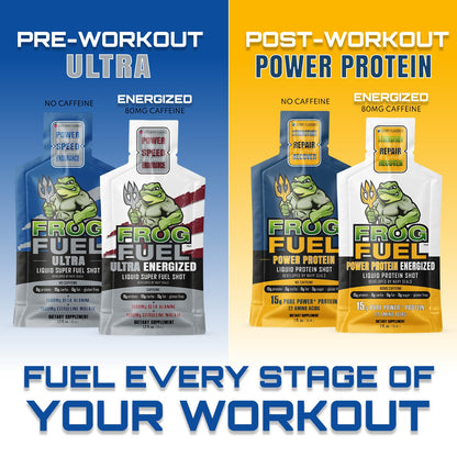 Frog Fuel Power Regular Complete Protein Shot, 15g Protein Nano-Hydrolyzed Grass Fed