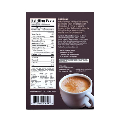 Rapidfire French Vanilla Ketogenic High Performance Keto Coffee Pods, Supports Energy