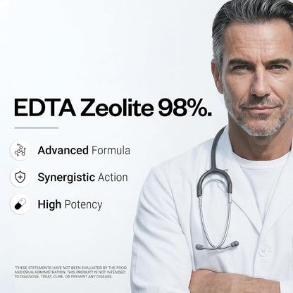 Supersmart - EDTA Zeolite 98% (Advanced Formula) - with Milk Thistle & Parsley - High Potency Supplement | Made in USA | Non-GMO & Gluten Free - 90 Vegetarian Capsules