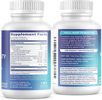 Blue Stork Fertility Supplement Gummies for Men, 90 Count | Male Prenatal Vitamins, Conception Support, Reproductive Health, Hormonal Balance & Motility