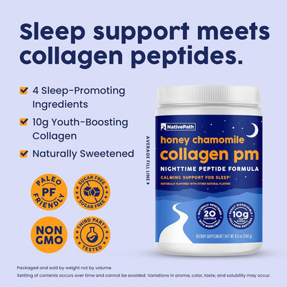NativePath Collagen PM - Chocolate & Honey Chamomile Bundle
