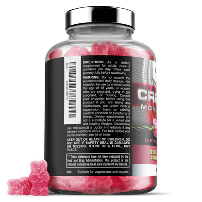 Iron Labs Nutrition Creatine Monohydrate Gummies for Men and Women (90 Gummy Bears)