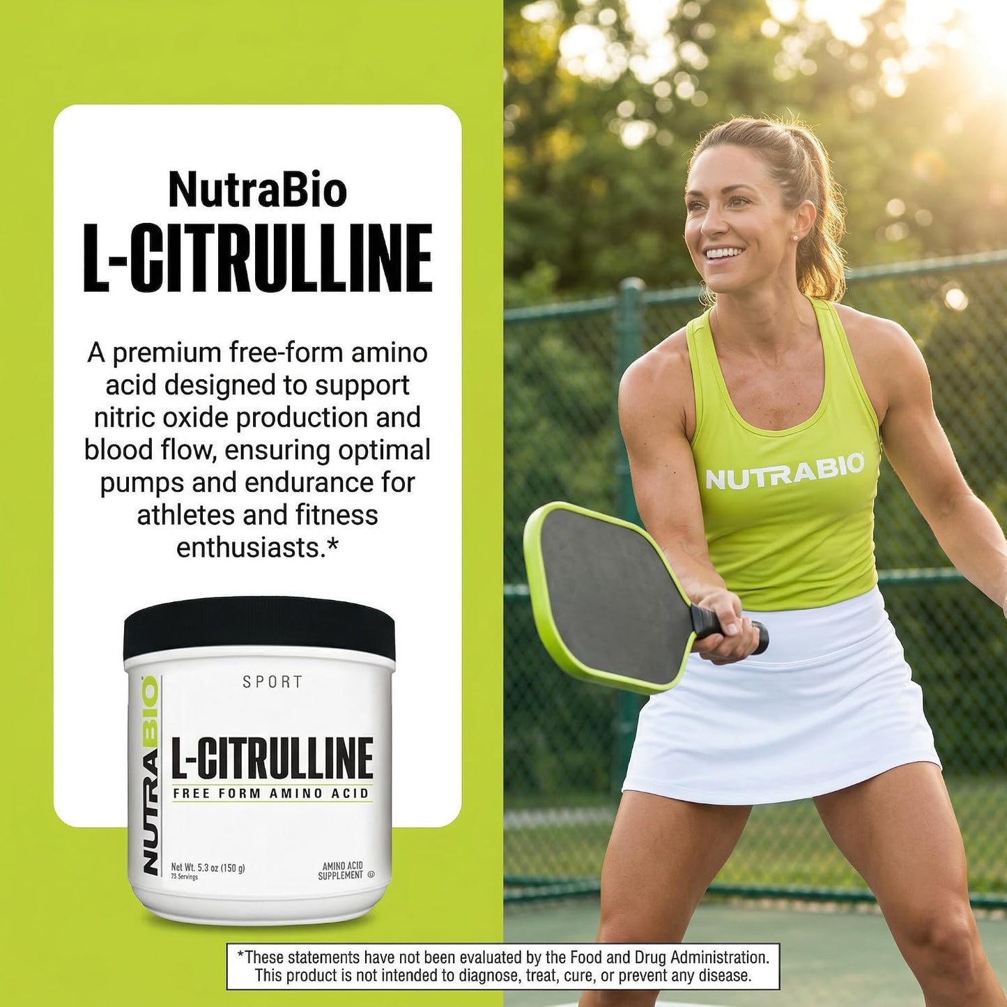 NutraBio L-Citrulline, Free Form Amino Acid, 5.3 oz (150 g)