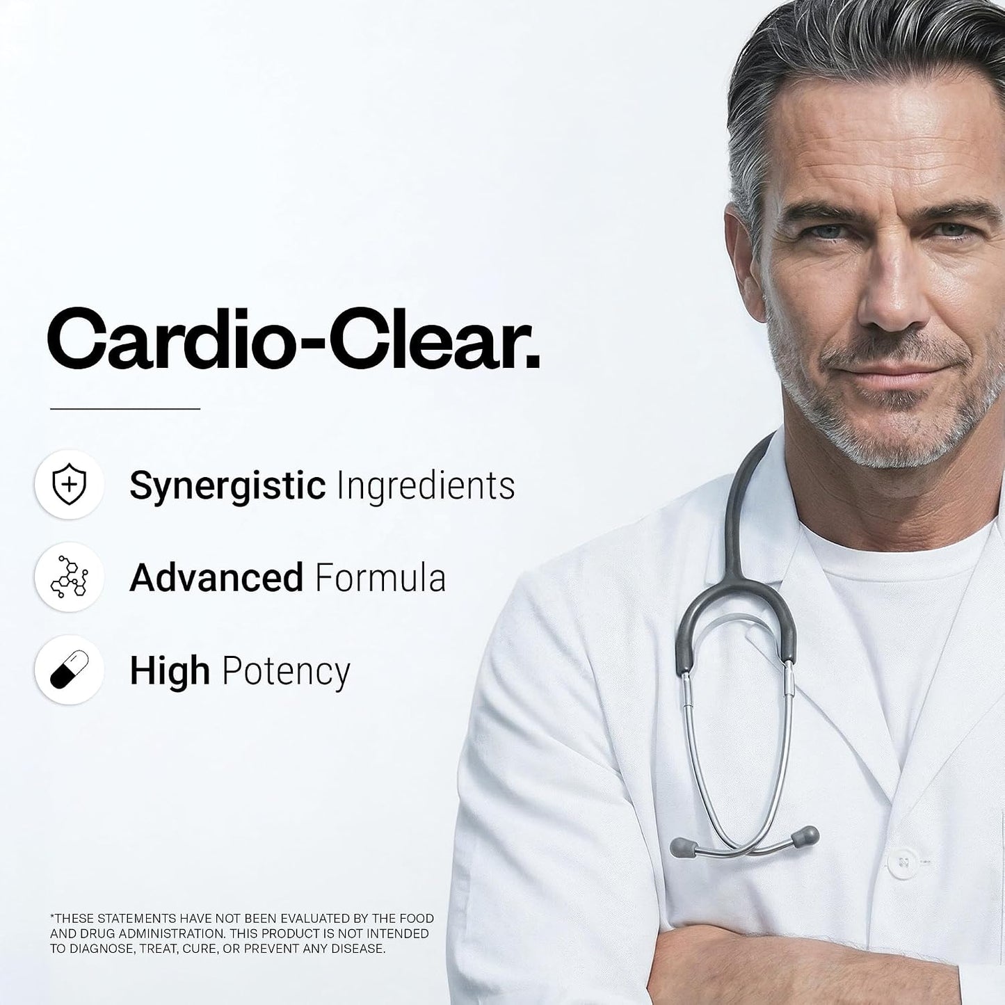 Supersmart - Cardio Clear (Garlic EDTA Supplement) - with Malic Acid, Calcium Disodium EDTA, Magnesium, Bromelain | Non-GMO & Gluten Free - 120 Vegetarian Capsules