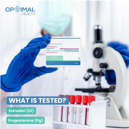 Estradiol (E2) & Progesterone (PG) | Saliva Hormone Test Kit for Women | Progesterone Deficiency