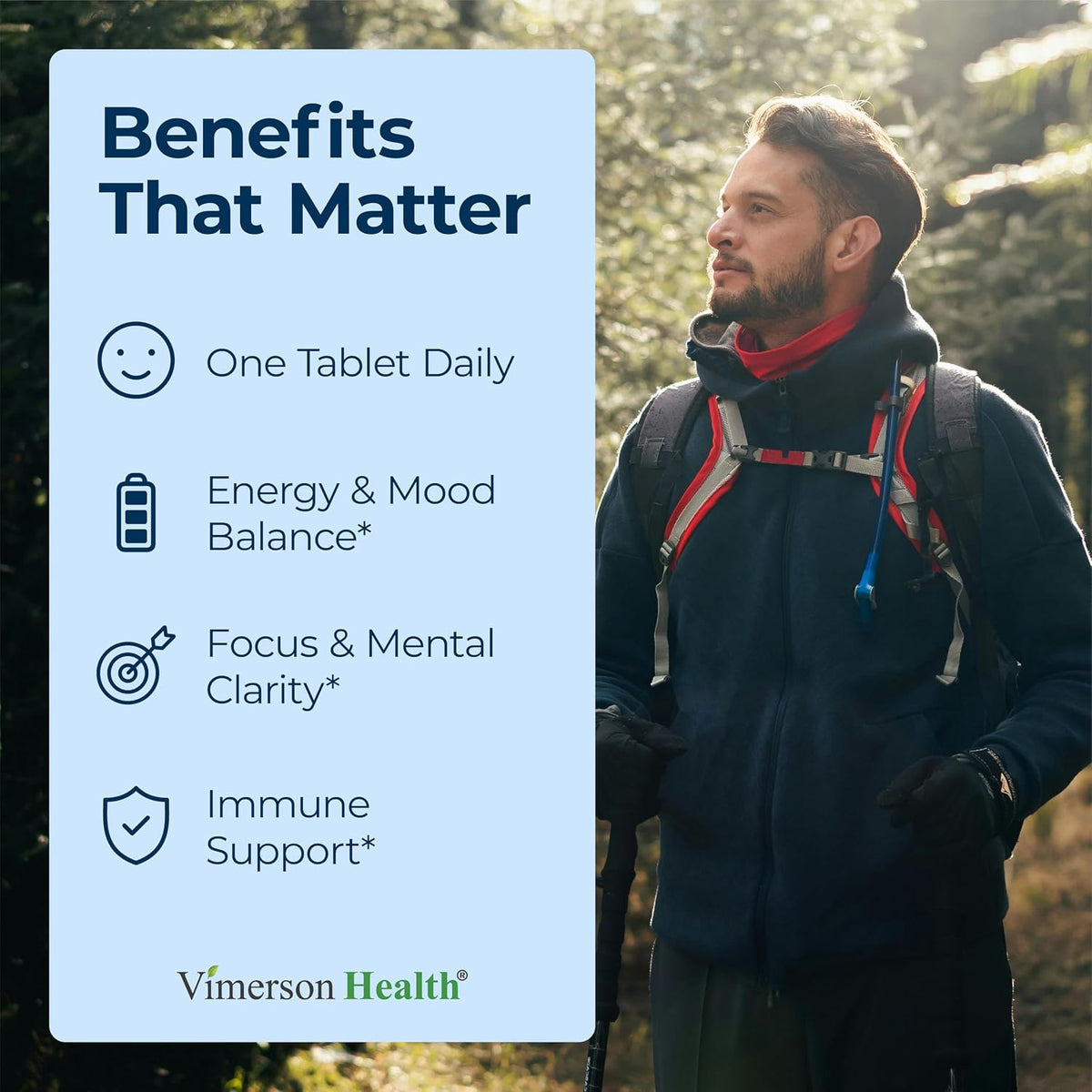 Vitamin B Complex w/ B12, Niacin & Folic Acid 400mcg for Mood - 30 Tablets
