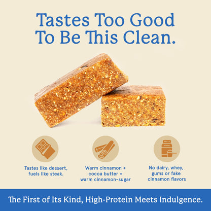 Equip Foods High Protein Prime Bars – Grass Fed Beef Protein, Collagen & Tallow – Gut Friendly, Gluten Free 20g Protein Bars - Only Real-Food Ingredients - Peanut Butter Chocolate, 12 Count