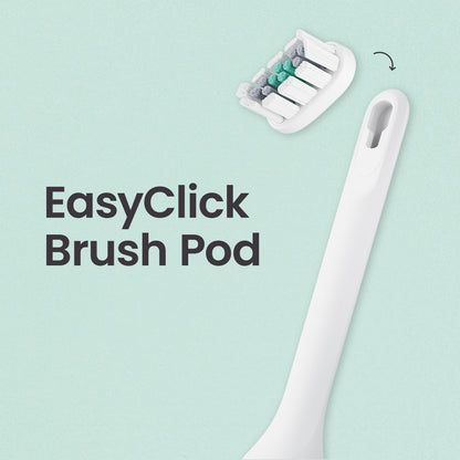 quip Ultra and Ultra Lite EasyClick Brush Pod Refill Heads, Black, 4 Pack