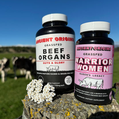 Ancient Origins Grass Fed Beef Organs and Women's Beef Organ Superfood