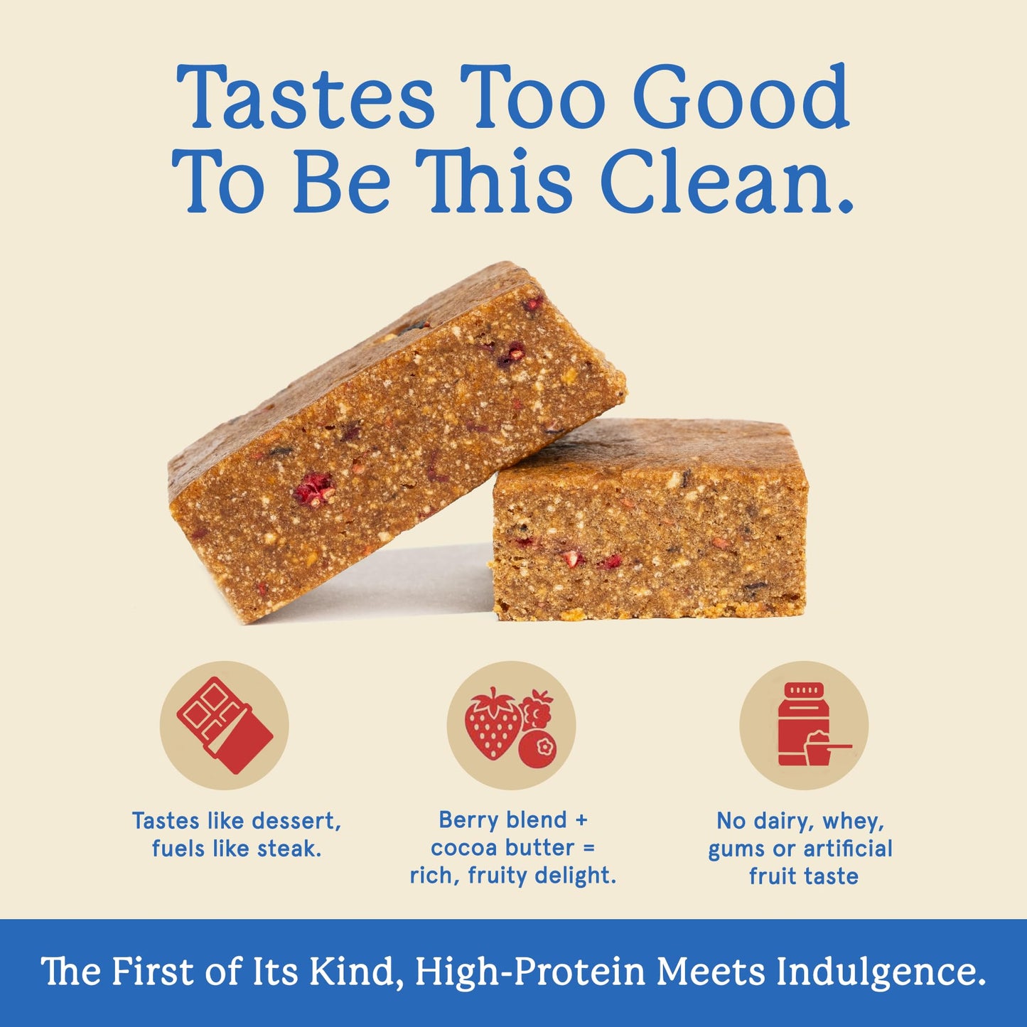 Equip Foods High Protein Prime Bars – Grass Fed Beef Protein, Collagen & Tallow – Gut Friendly, Gluten Free 20g Protein Bars - Only Real-Food Ingredients - Peanut Butter Chocolate, 12 Count