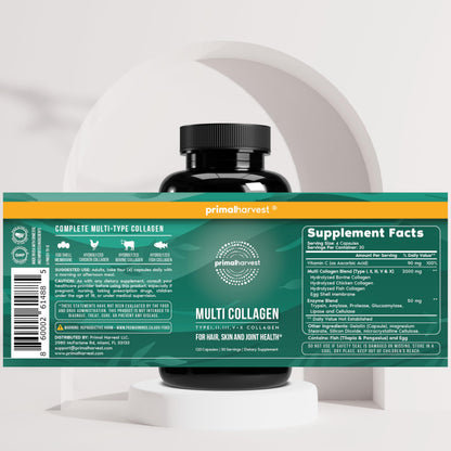 Primal Harvest Multi Collagen - Daily Supplement, Dairy & Gluten Free