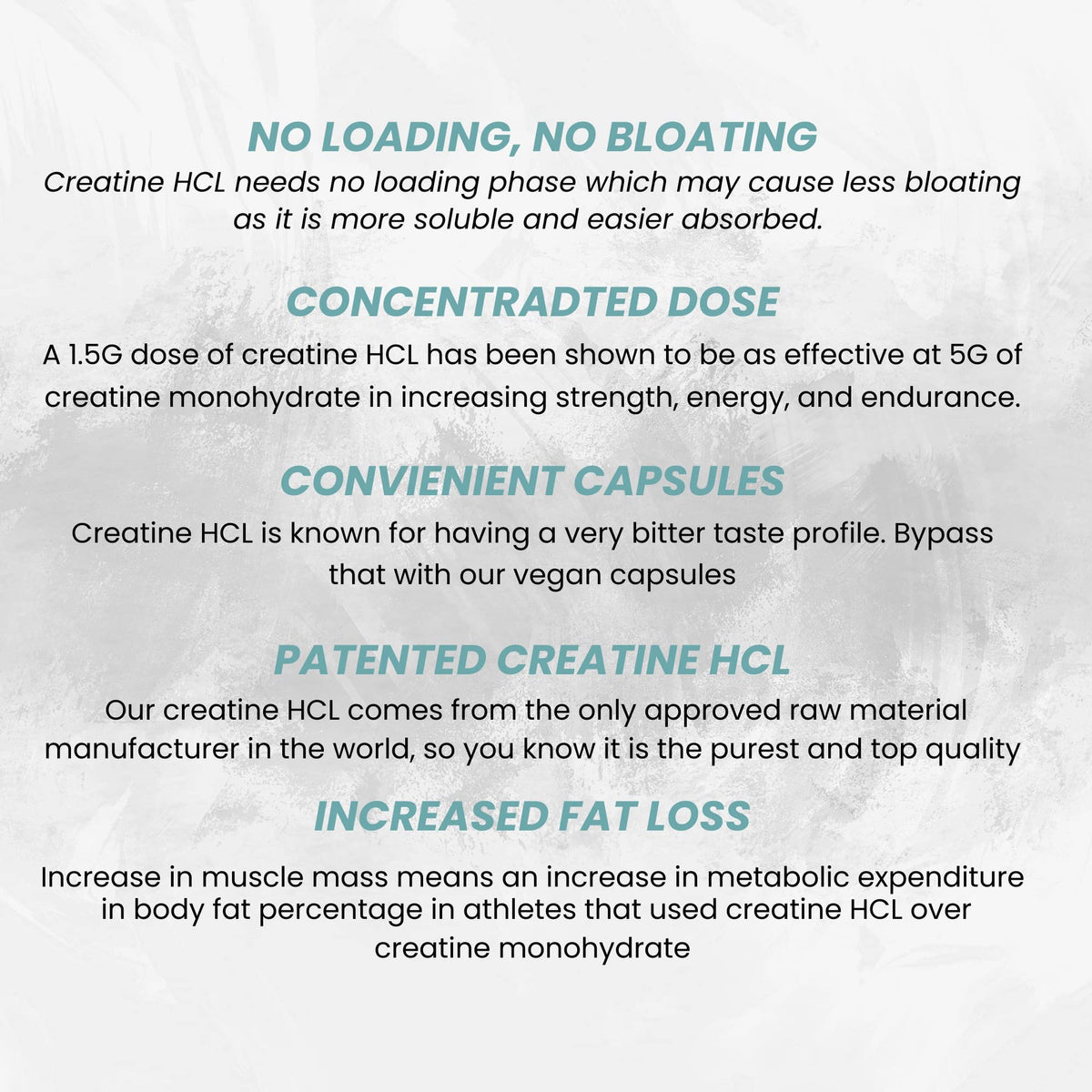 Ketostat Creatine HCL Capsules 50 Serv/1.5G Clinical Dose Creatine Pills Hydrochloride