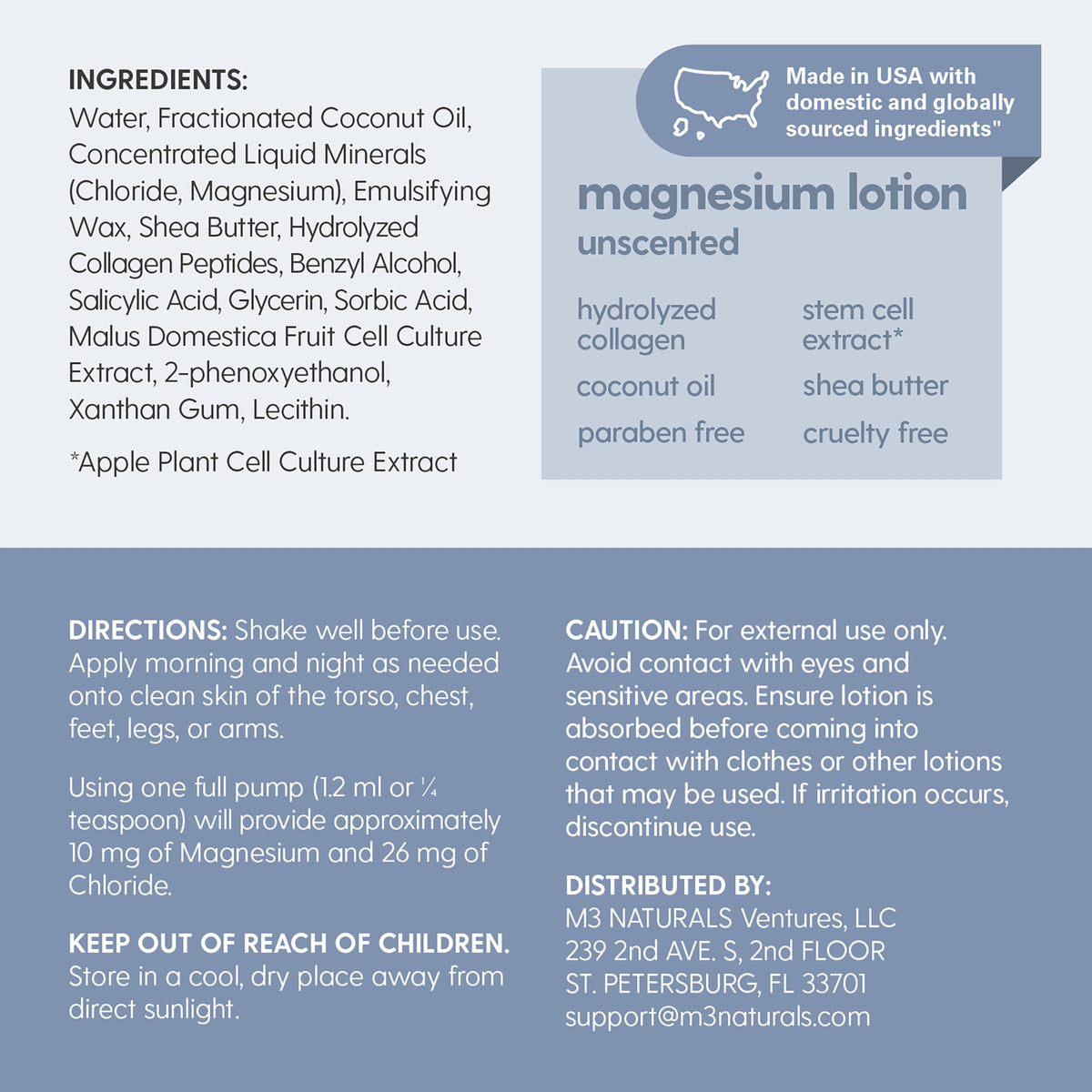 High Absorption Topical Magnesium Roll on for Kids & Adults (3 Fl Oz)