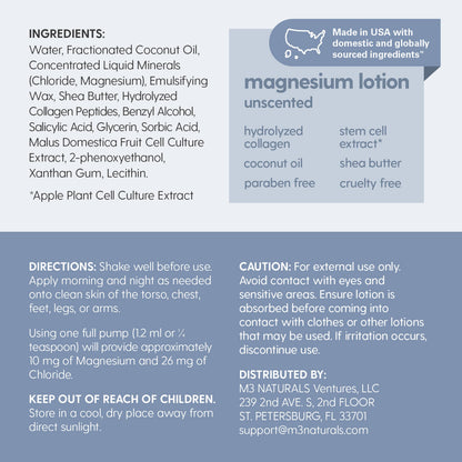 High Absorption Topical Magnesium Roll on for Kids & Adults (3 Fl Oz)