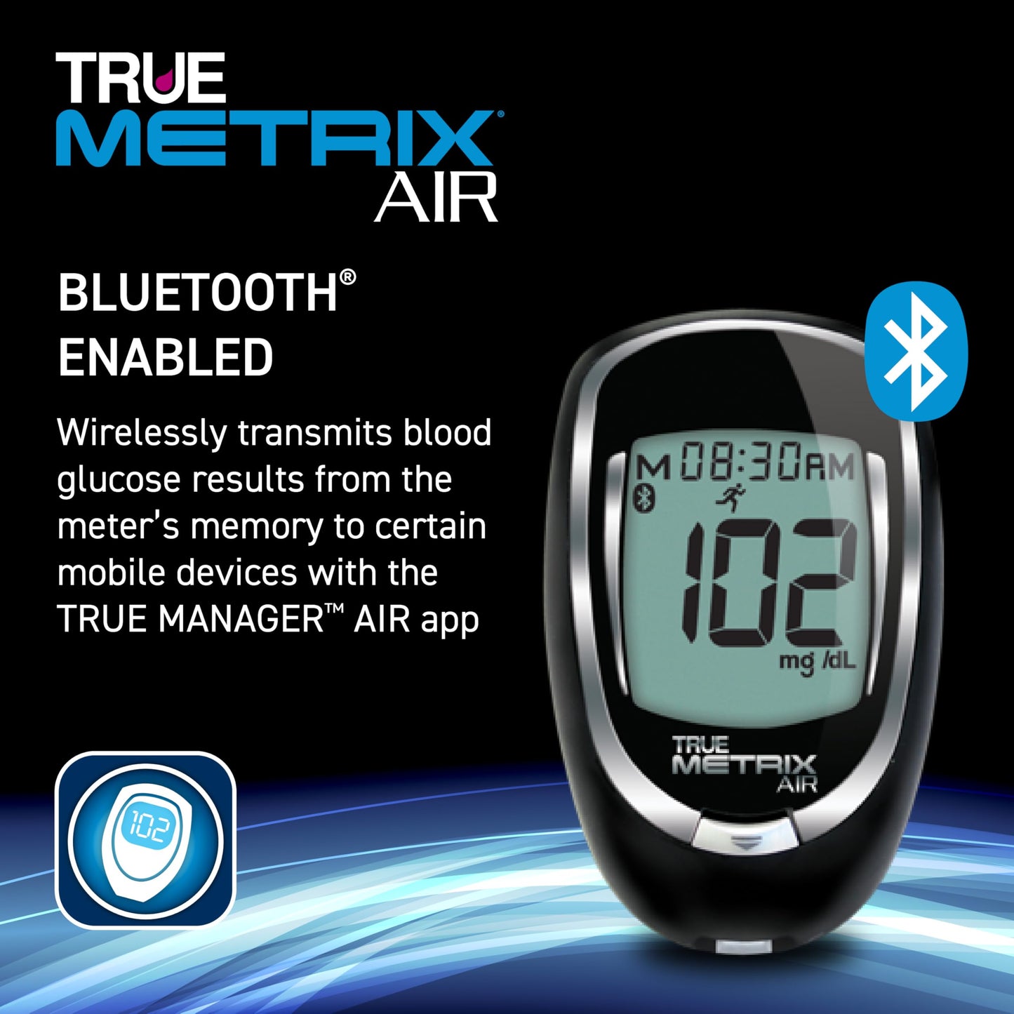 TRUE METRIX Meter Kit, Glucose Monitor, Supplies, Log Book, Solution | Includes Blood Glucose Meter, Case, 100 Test Strips, 100 Lancets, Lancing Device, Control Solution, Log Book