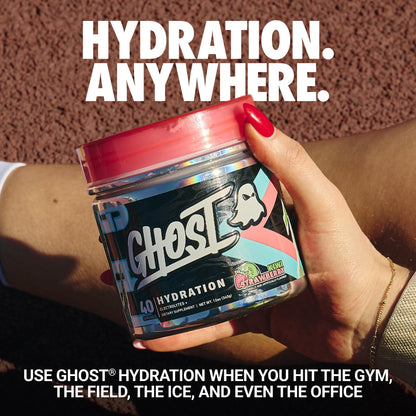 GHOST Hydration Sticks, Electrolyte Powder Packets, Sonic Cherry Limeade - 24 Sugar Free Instant Electrolyte Drink Mix - Caffeine-Free Daily Hydration & Immune Support with Clean Formula