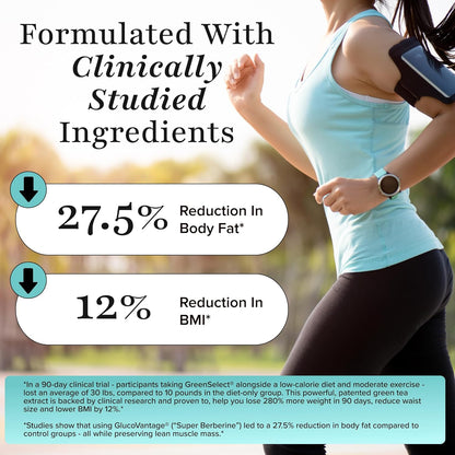 GLP-1 Supplement - Super Berberine Weight Management Support Healthy GLP-1 Naturally | Advanced Appetite Control & Metabolism Support with Clinically Studied Ingredients  | Stimulant Free