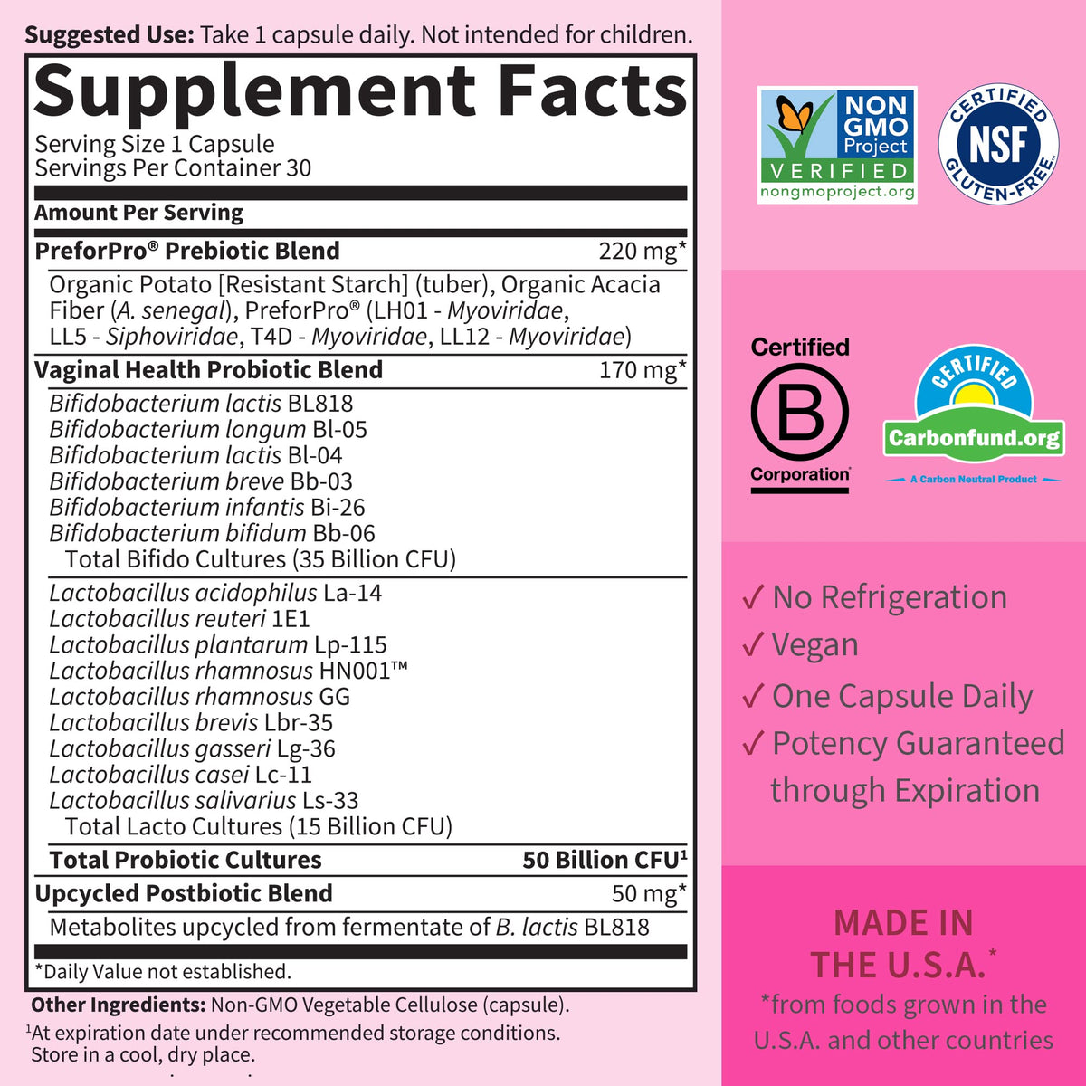 Garden of Life Dr Formulated Once Daily 3-in-1 Complete Prebiotics, Postbiotics