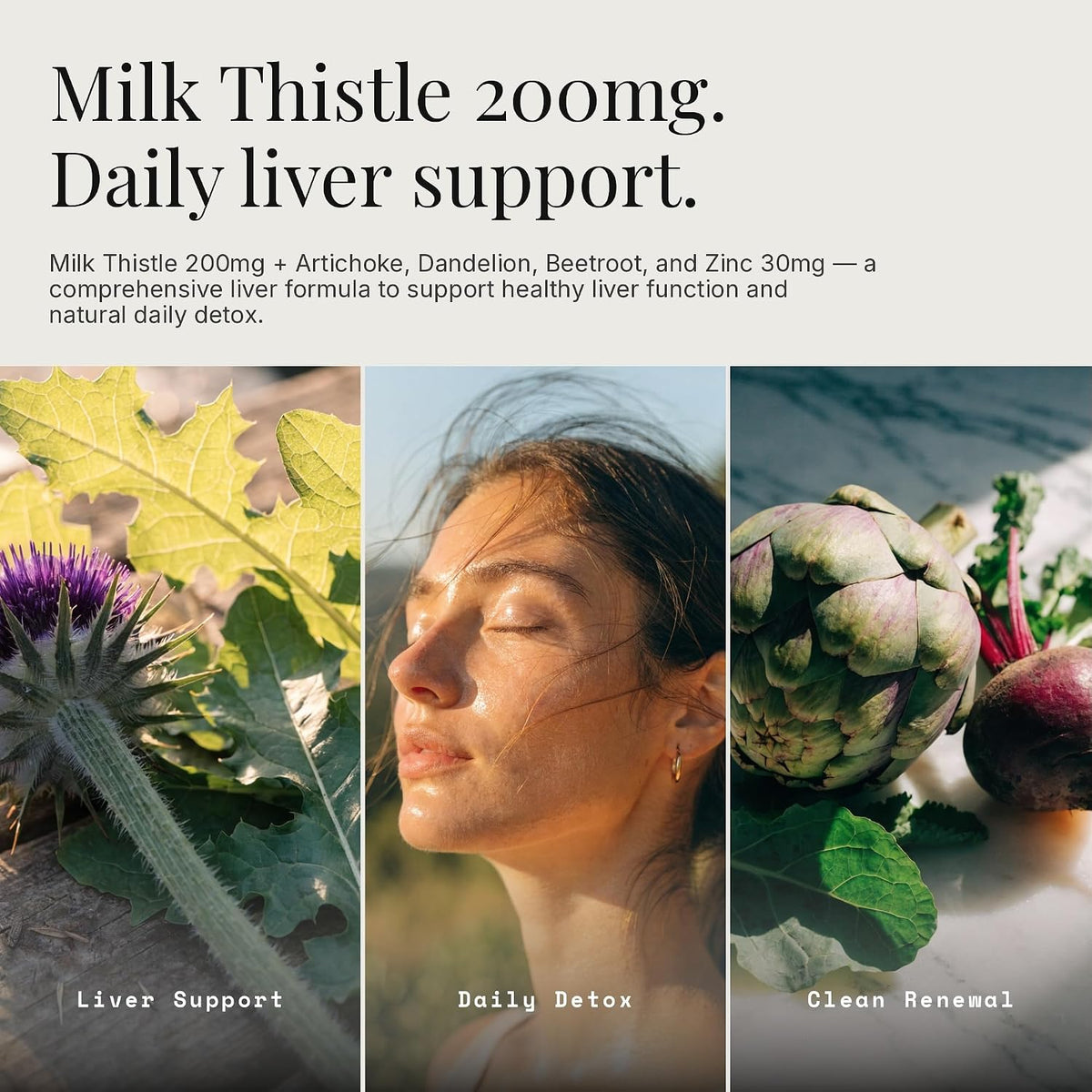 Liver Detox & Support Supplement with Milk Thistle 200mg Dandelion Root Artichoke - 22 Ingredient Liver Health Formula with Zinc Choline Turmeric Berberine - 60 Vegan Capsules
