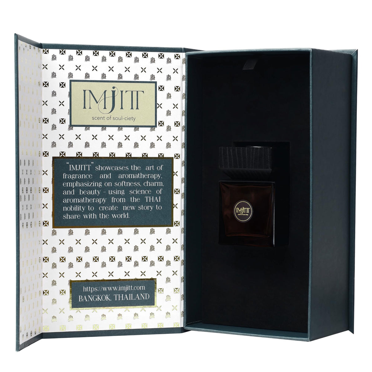 Gulab Jamun by Imjitt - Authentic Thai Botanical Aroma Diffuser with Turkish Rose and White Tea Notes, Featuring Luxury Reed diffusers for Home to Create a Welcoming, Long-Lasting Ambient Scent
