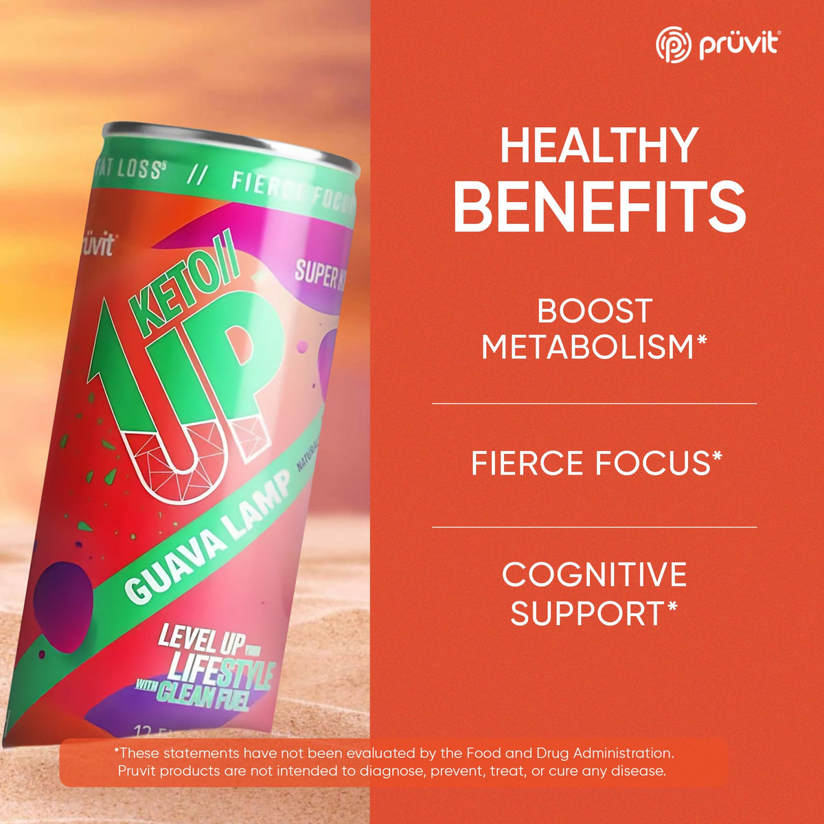 Guava Lamp //Up® Drink – Ready-to-Drink Ketones for Focus for Men and Women