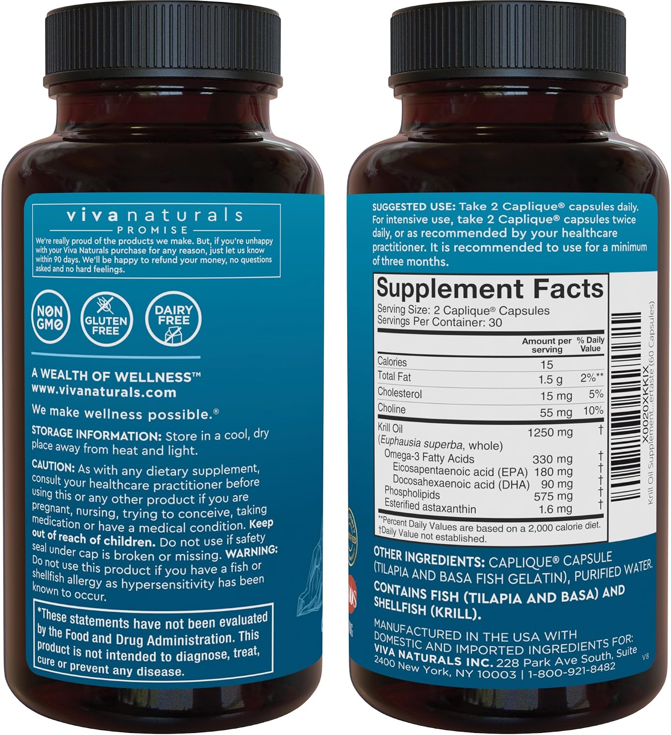 Viva Naturals Antarctic Krill Oil, Elderberry Vitamin C & Zinc and Triple-Strength Omega 3 Fish Oil Bundle, Providing Omega 3 EPA and DHA, Elderberry for Immune Support