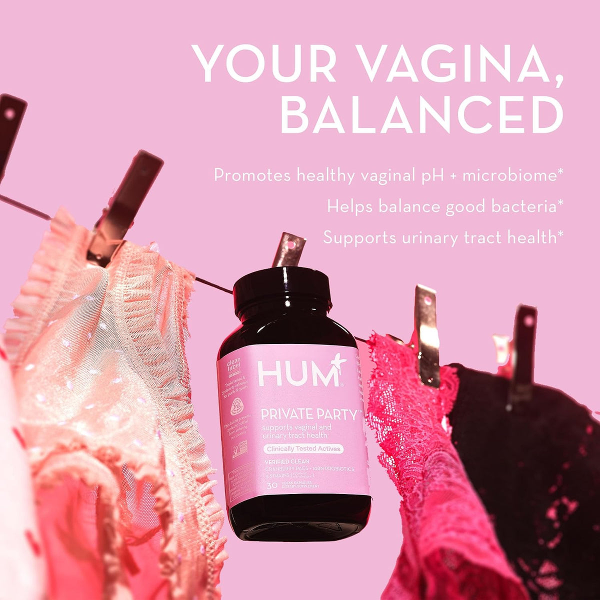 HUM Womens Health Bundle - Detox for Clear Skin and Improved Digestion, with Digestive Enzymes for Bloat Relief, and Vaginal Probiotics for a Full Bodies Approach to a Womens Health