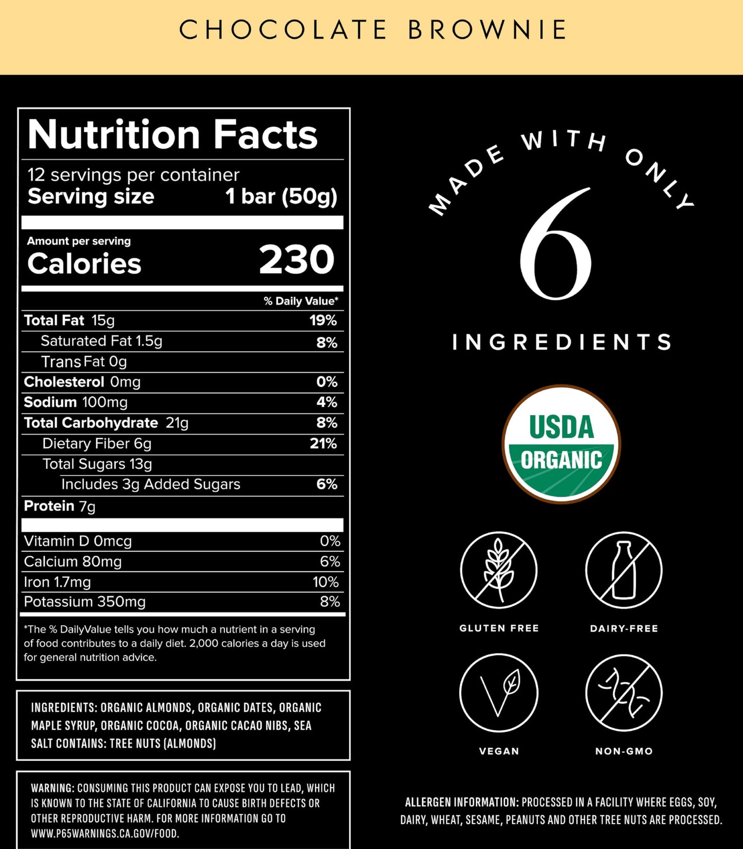 Truvani Plant Based Snack Bars | Variety | 12 Pack | Vegan | 5-8g Protein | USDA Organic and Vegan | Dairy, Soy, and Gluten Free | Individually Wrapped