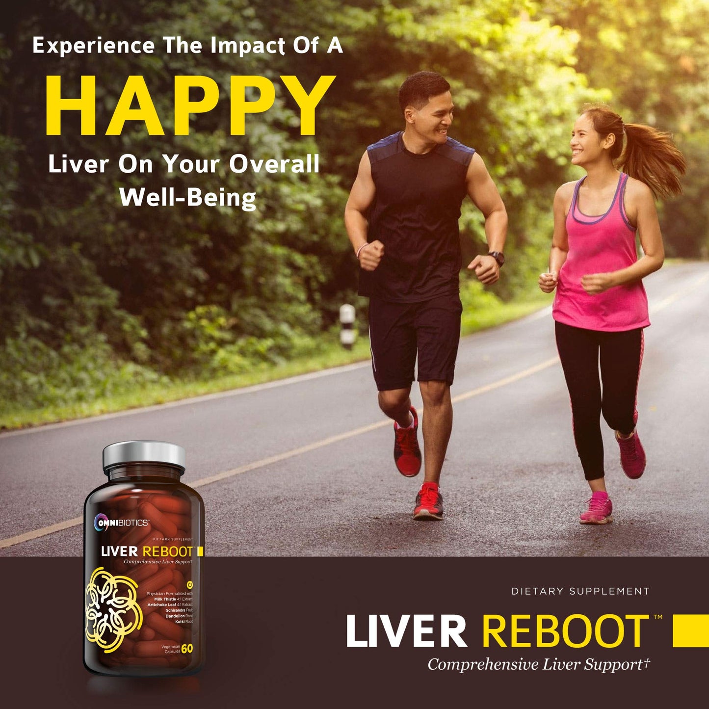 OmniBiotics Liver Cleanse Detox & Repair Supplement – Milk Thistle, Dandelion Root, Alpha Lipoic Acid, Artichoke Extract, Schisandra, Silymarin – 60 Vegan Capsules