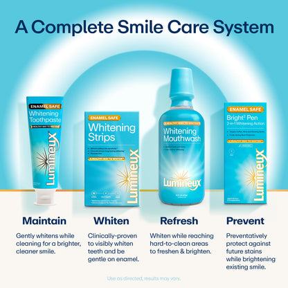 Lumineux Teeth Whitening Toothpaste, Peroxide Free, 3.75 oz, 2 Pack