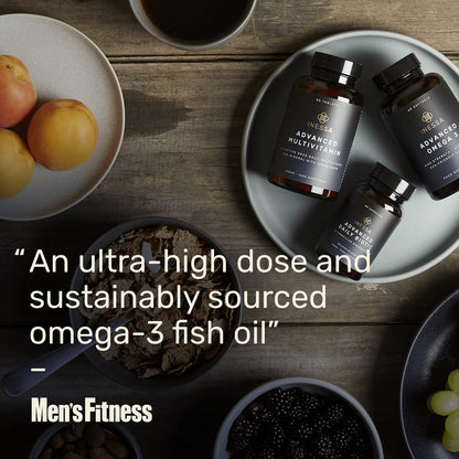 Omega 3 Fish Oil 1200mg (480mg EPA/360mg DHA per capsule) High Strength, Ultra Pure