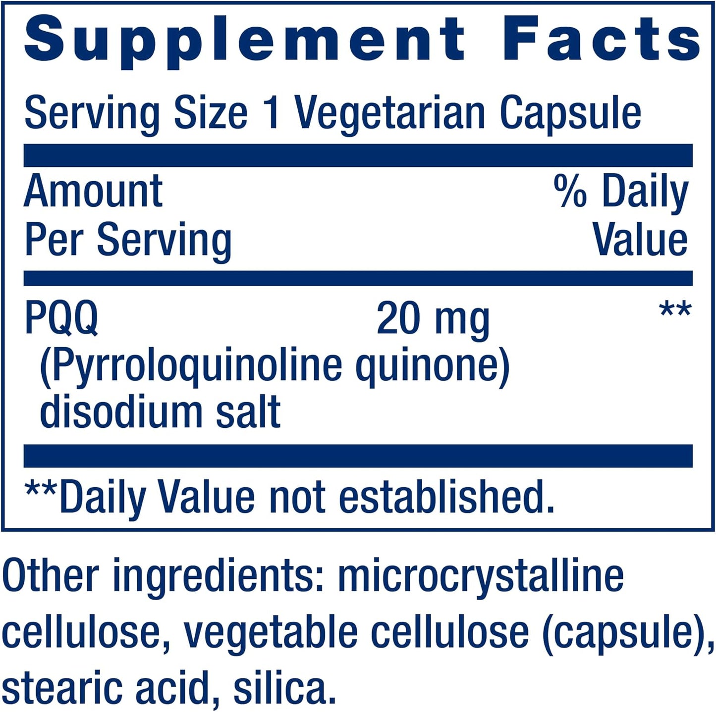 Life Extension PQQ, pyrroloquinoline Quinone, 20 mg, Promotes The Growth of New Mitochondria, Gluten-Free, Non-GMO, Vegetarian, 1 Daily, 30 Capsules | Pyrroloquinoline Quinone Promotes Cellular Energy & Mitochondrial Health, Take 1 Daily, Gluten-Free, Non