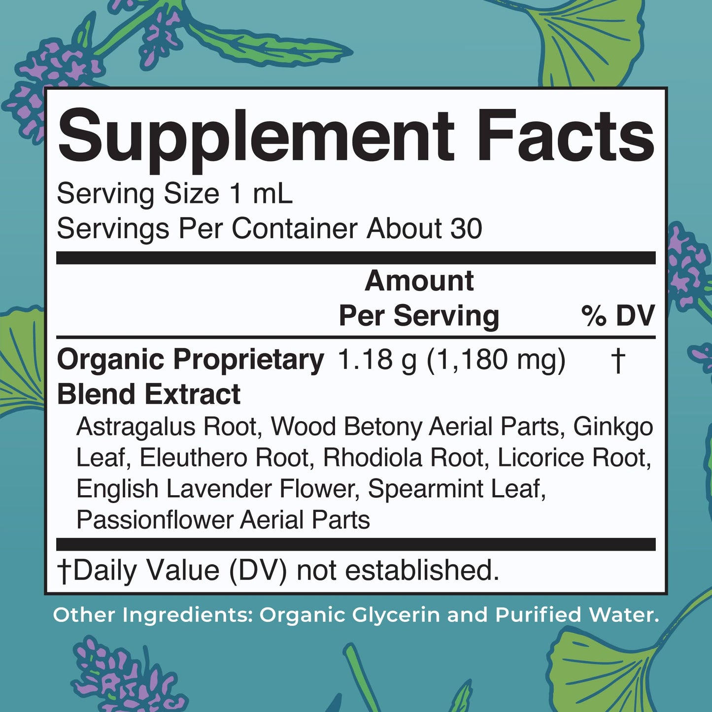 MARYRUTH'S Kids Focus & Attention Drops | USDA Organic Drops | Ginkgo Biloba | Rhodiola Root & Licorice Root | Adaptogenic | Calm | Vegan | Non-GMO | Gluten Free | 30 Servings
