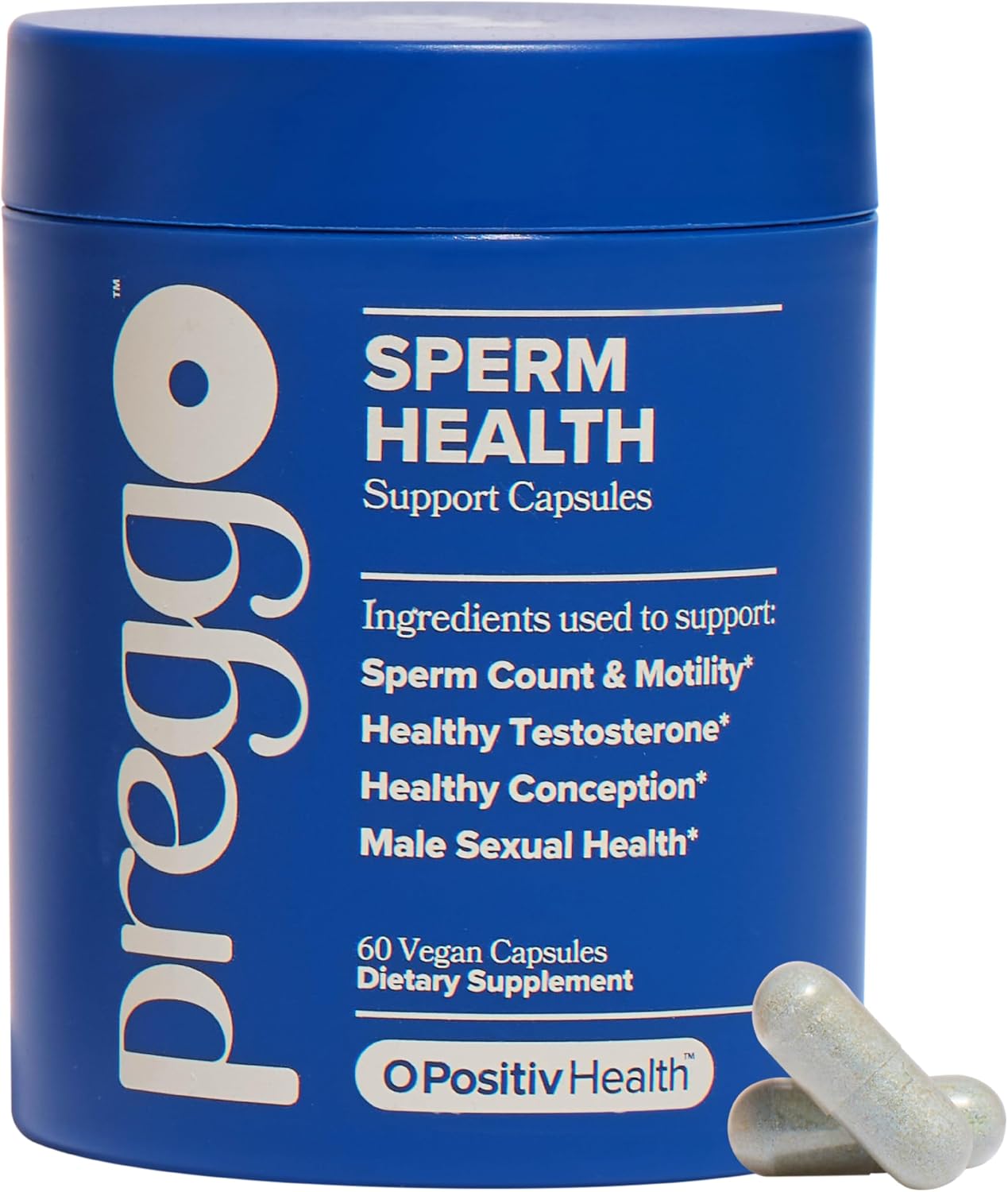 PREGGO Sperm Health Support for Improved Sperm Count – 30-Day Supply