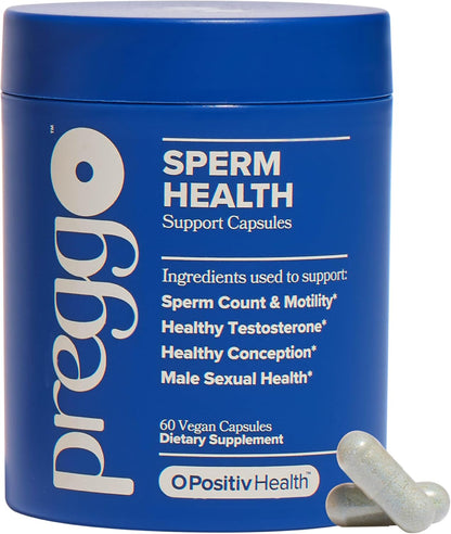 PREGGO Sperm Health Support for Improved Sperm Count – 30-Day Supply