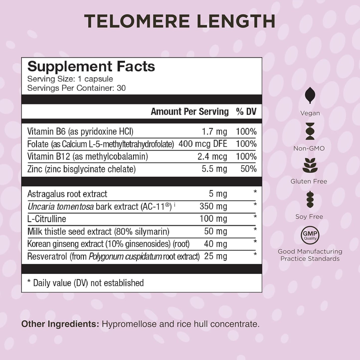 Healthycell Telomere Length + AC-11 | Anti-Aging & DNA Repair Supplement | Telomere Length + AC-11 DNA Repair Supplements - Advanced Anti-Aging & Cellular Health Support for Longevity