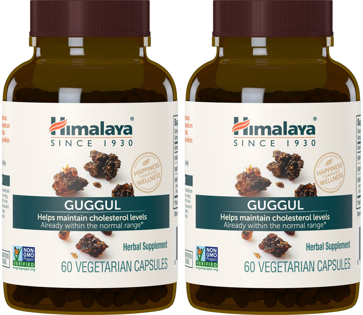 Himalaya Guggul Extract Supplement, HDL & LDL Support,720 mg, 60 Capsules