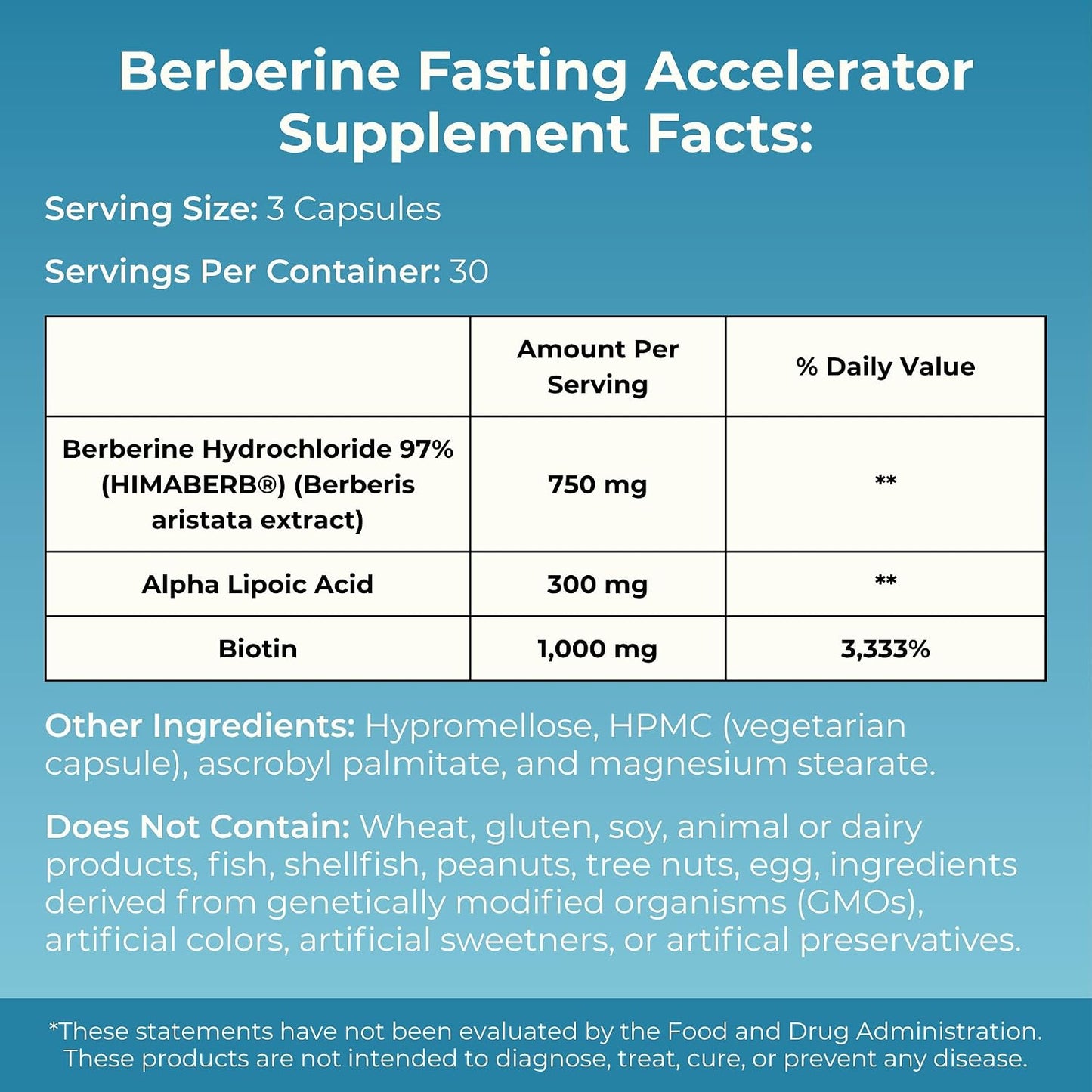 MYOXCIENCE Berberine Fasting Accelerator | Himaberb Berberine HCL with ALA (Alpha Lipoic Acid) and Biotin (90 Capsules)