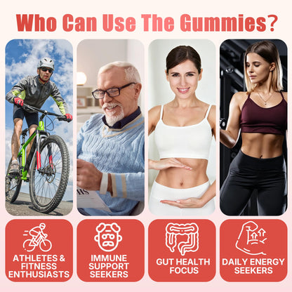 Nextdia L-Glutamine 1200mg Gummies, GLP-1 Friendly, for Gut & Immune Support, Leaky Gut Repair with Akk Probiotic, Slippery Elm, Marshmallow Root, Ginger, Aloe, Vitamin C D3, Zinc, Sugar-Free, 60 Cts