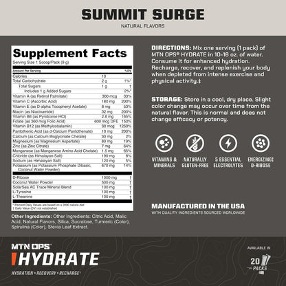 MTN OPS Hush Summit Surge Ignite Trail Packs & Hydrate Bundle