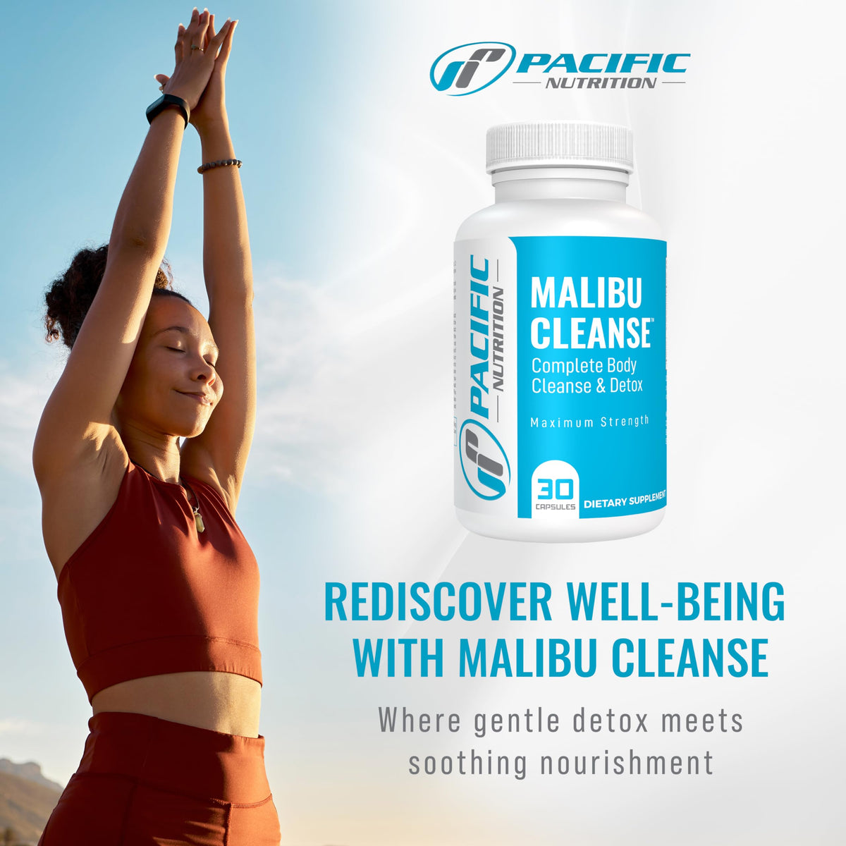 Pacific Nutrition Full Body Detox - Malibu Cleanse Complete Body & Intestinal Cleanse