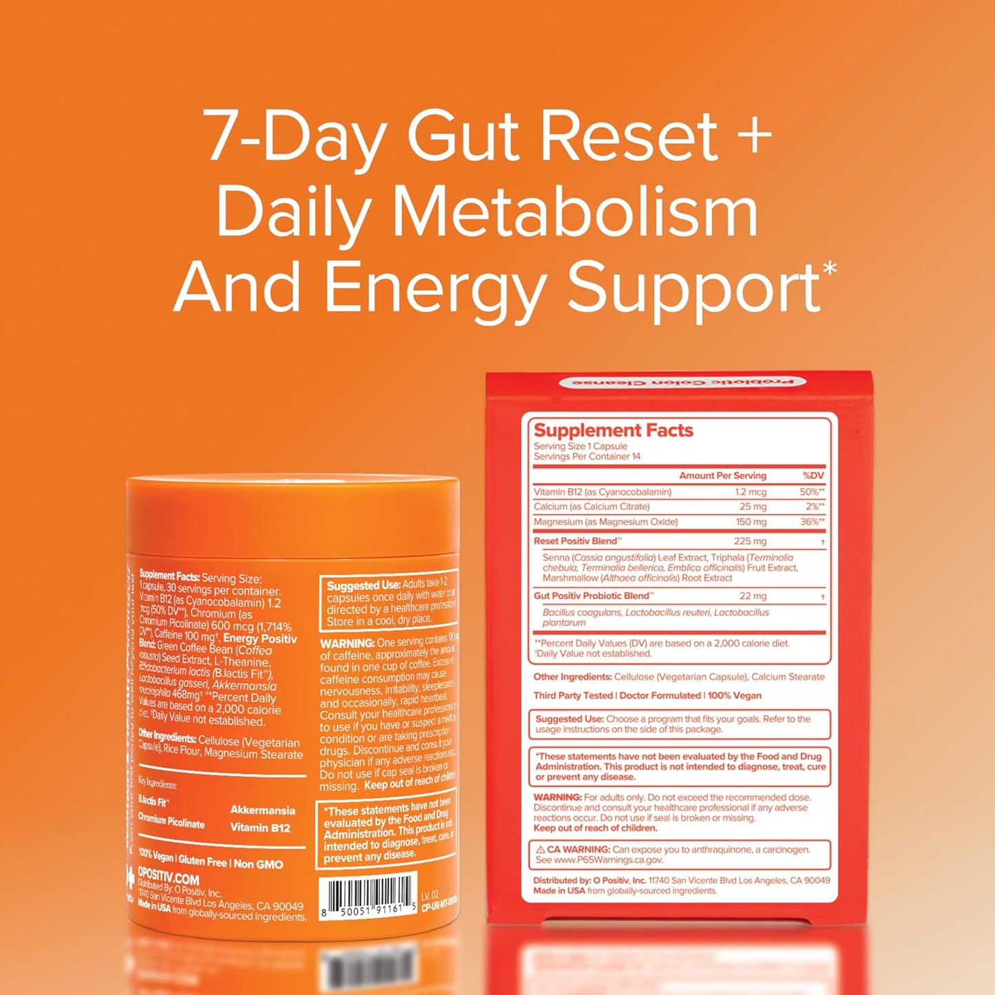 O Positiv URO Gut Reset Bundle – Metabolism + Colon Cleanse