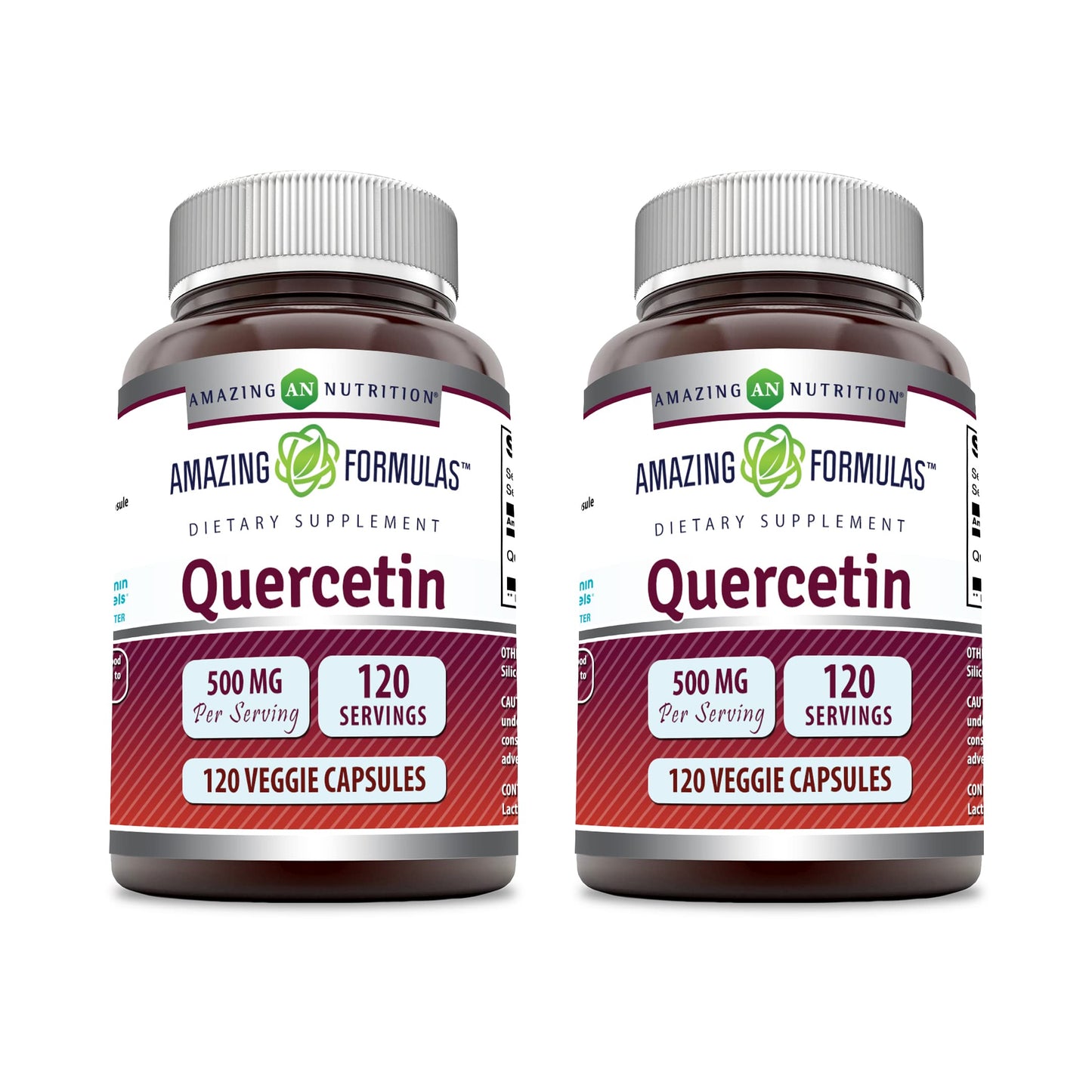 Amazing Formulas Quercetin 500mg Veggie Capsules Supplement | Non-GMO | Gluten Free | Supports Overall Health & Well Being (240 Count)