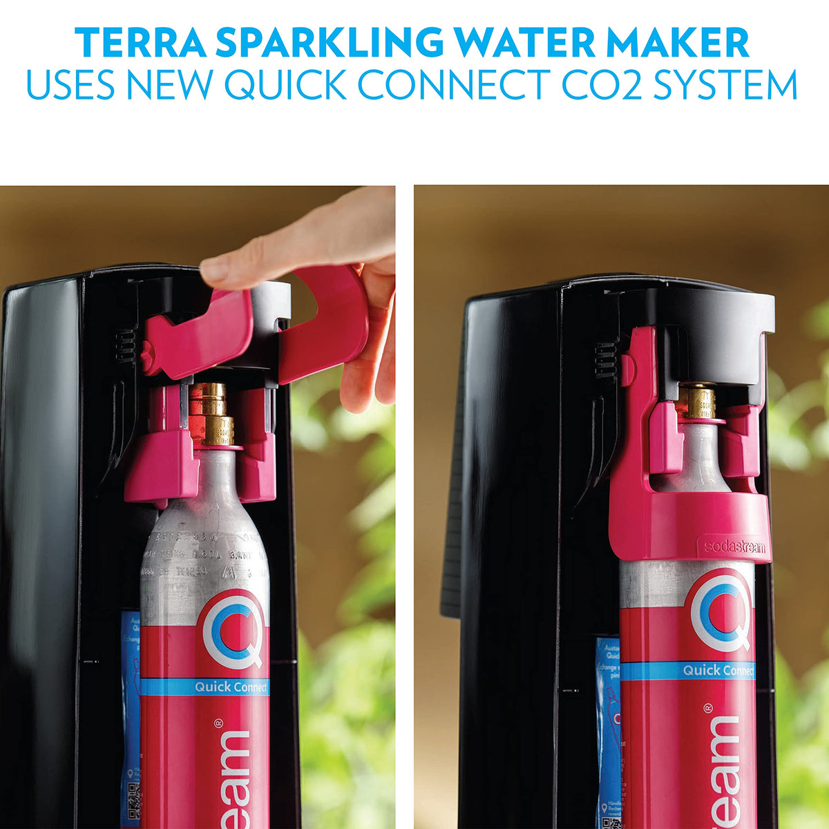 SodaStream Terra Sparkling Water Maker Bundle (Red), with CO2, DWS Bottles, and Bubly