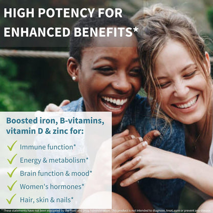 Multivitamin & Minerals for Women + Astaxanthin Complex Vegan Bundle, Sustained Release Advanced Multivitamin with Iron + Natural 4 mg H. Pluvialis Astaxanthin, by Igennus