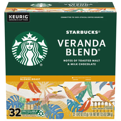 Starbucks Veranda Blend Coffee K-Cups,4/24 Pack-96 K-Cups